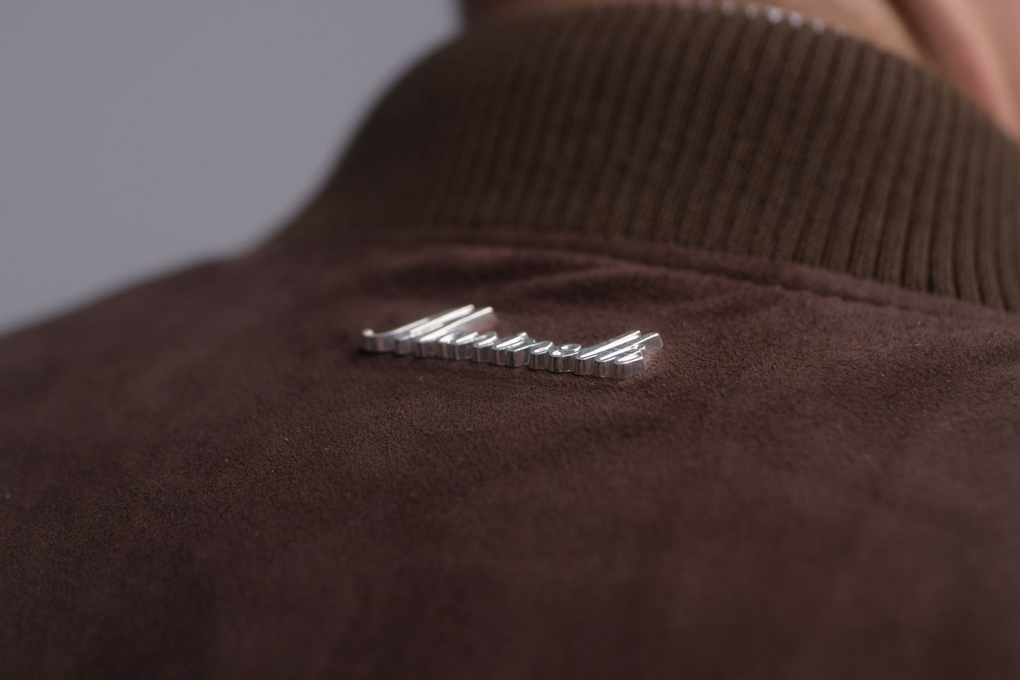 The Bomber - suede edition - espresso