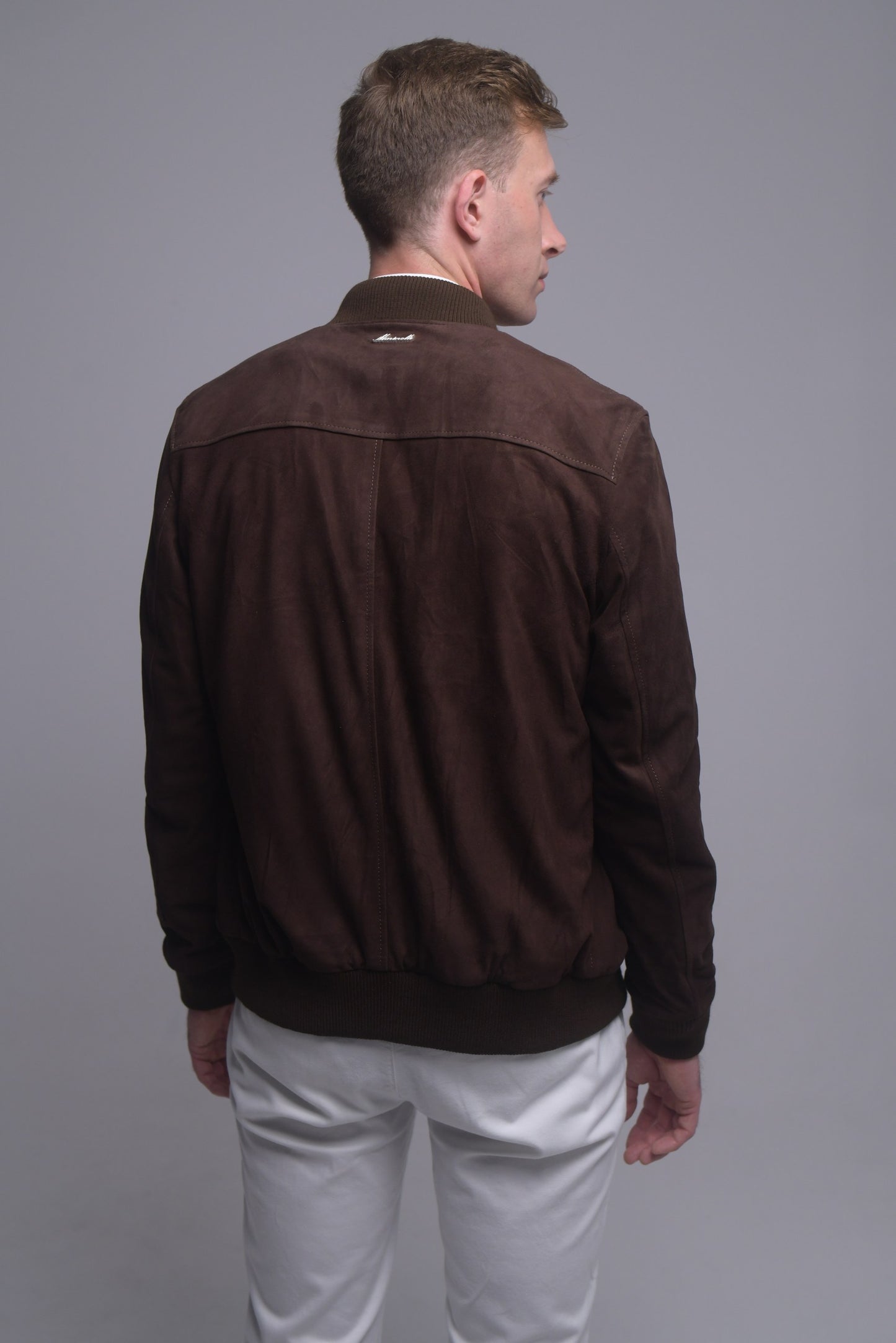 The Bomber - suede edition - espresso