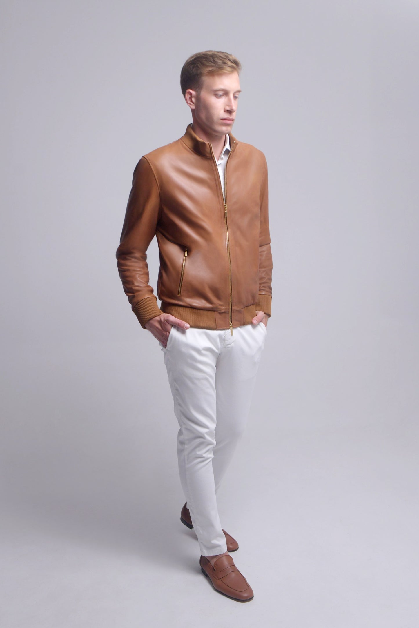 The Bomber - cognac
